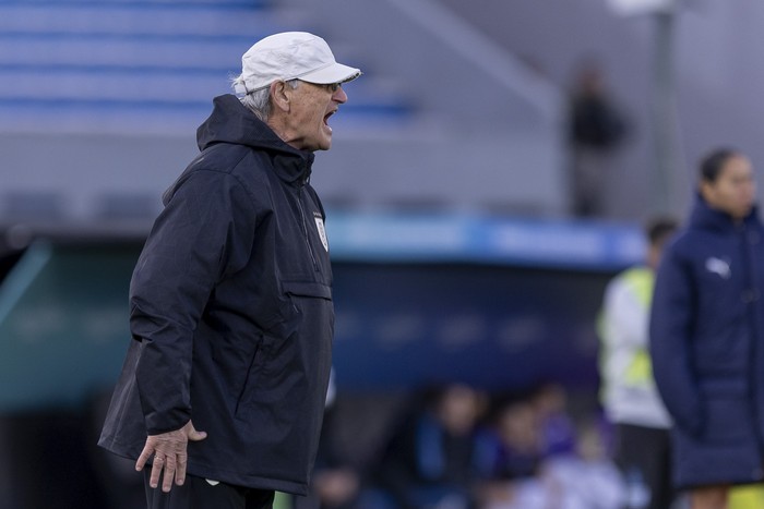 Ariel Longo durante el partido ante Argentina en el estadio Centenario. · Foto: Rodrigo Viera Amaral