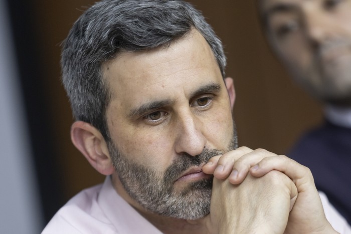 Daniel Caggiani, el 29 de octubre, en el Parlamento. · Foto: Rodrigo Viera Amaral