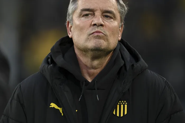 Diego Aguirre, entrenador de Peñarol (archivo, noviembre de 2025). · Foto: Gianni Schiaffarino