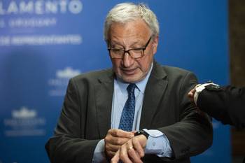 Gerardo Sotelo, el 4 de noviembre, en el Palacio Legislativo. · Foto: Alessandro Maradei