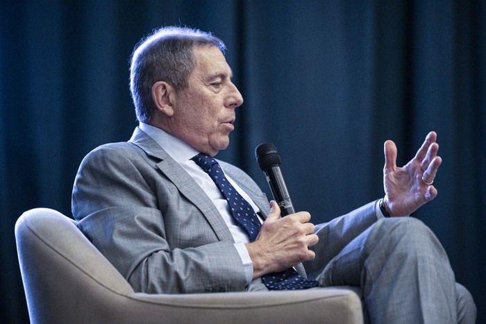 Gabriel Oddone, el 5 de noviembre, en el Radisson Victoria Plaza Hotel. · Foto: Gianni Schiaffarino