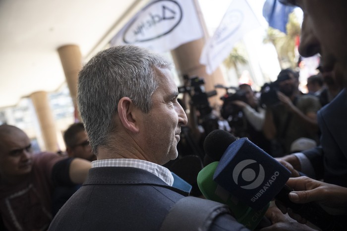 Pablo Caggiani, el 11 de noviembre, en la Torre Ejecutiva. · Foto: Gianni Schiaffarino