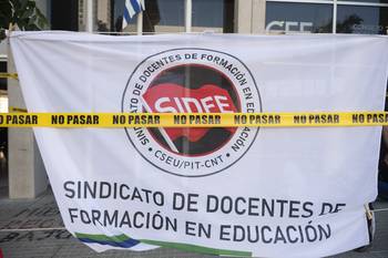 Centro de Formación en Educación ocupado por los docentes. · Foto: Alessandro Maradei