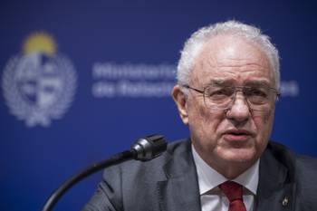 El canciller Mario Lubetkin (archivo, noviembre de 2025). · Foto: Gianni Schiaffarino