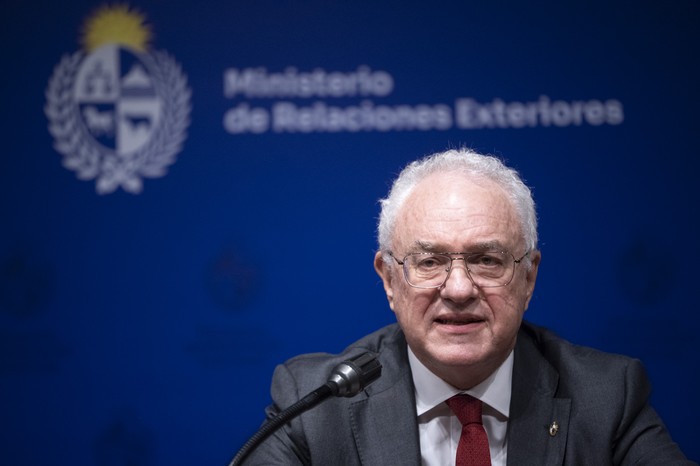 El canciller Mario Lubetkin (archivo, noviembre de 2025). · Foto: Gianni Schiaffarino