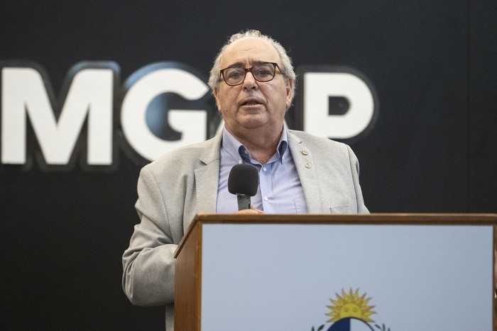 Alfredo Fratti, el 21 de noviembre, en el Ministerio de Ganadería, Agricultura y Pesca. · Foto: Alessandro Maradei