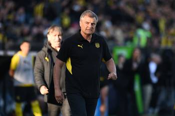 Diego Aguirre, el domingo 23 de noviembre, durante la primera final en el Campeón del Siglo. · Foto: Alessandro Maradei