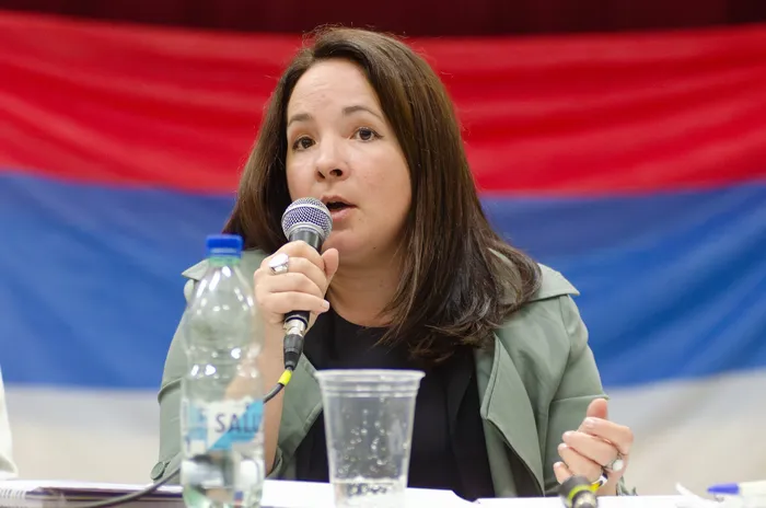 Sol Maneiro, en  el club Alma Gallega del barrio Goes,en Montevideo. (archivo, setiembre de 2025) · Foto: Martin Hernández Müller