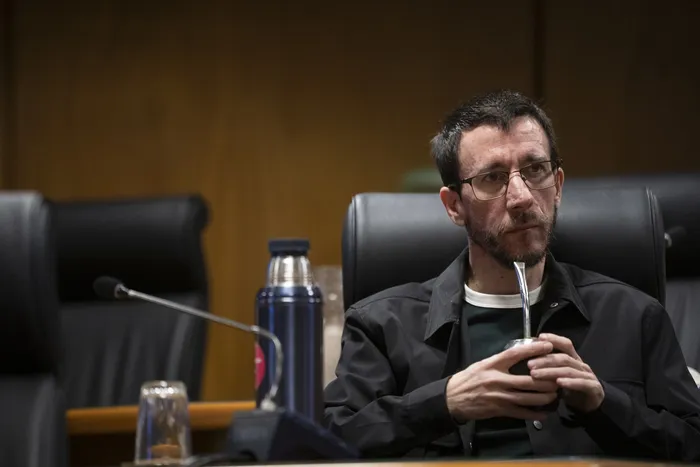 Alejandro Zavala, en el edificio anexo del Palacio Legislativo (archivo, noviembre de 2025) · Foto: Gianni Schiaffarino