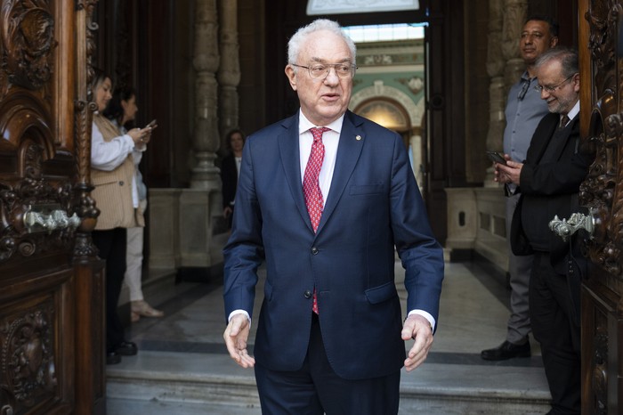 Mario Lubetkin, en la sede de Cancillería (archivo, noviembre de 2025). · Foto: Alessandro Maradei