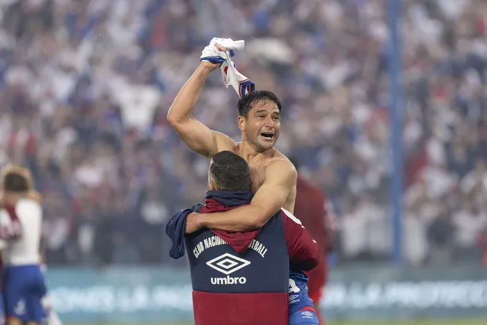Nicolás Lodeiro tras consagrarse campeón con Nacional de la Liga AUF Uruguaya (archivo, diciembre de 2025). · Foto: Rodrigo Viera Amaral