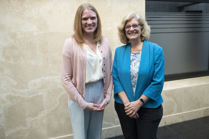 Alycia Welch y Michele Deich, directoras del Laboratorio de Innovacion Penitenciaria de Texas EEUU. · Foto: Alessandro Maradei