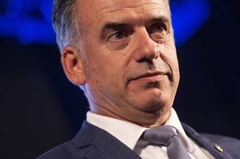 Yamandú Orsi, el 9 de diciembre. · Foto: Gianni Schiaffarino