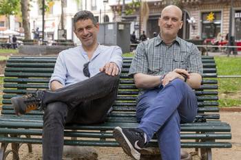 Mauricio Olivera y Federico Lecumberry. · Foto: Rodrigo Viera Amaral