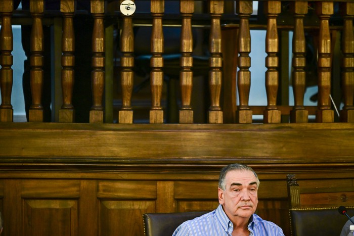 Guillermo Rodríguez, durante la sesión extraordinaria de la Junta Departamental de Colonia, el 23 de diciembre. · Foto: Ignacio Dotti
