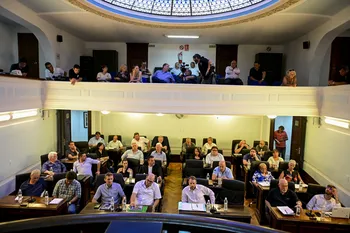 Sesión de la Junta Departamental de Colonia (archivo, diciembre de 2025). · Foto: Ignacio Dotti