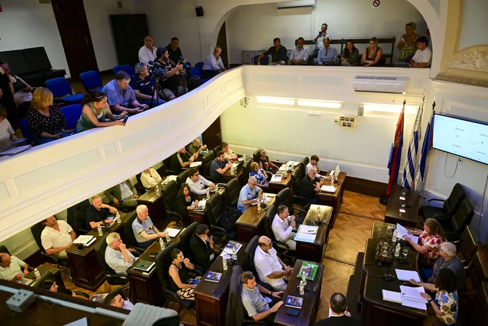 Sesión extraordinaria de la Junta Departamental de Colonia.(archivo, diciembre de 2025) · Foto: Ignacio Dotti