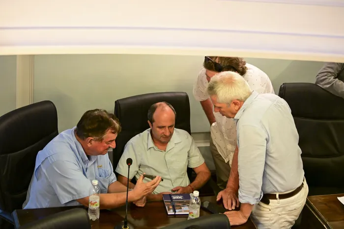Ediles del Partido Nacional durante una sesión de la Junta Departamental de Colonia. (Archivo, diciembre de 2025) · Foto: Ignacio Dotti