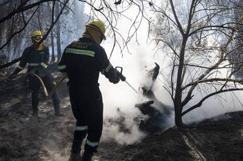 Incendio en Punta Espinillo, el 2 de enero. · Foto: Alessandro Maradei