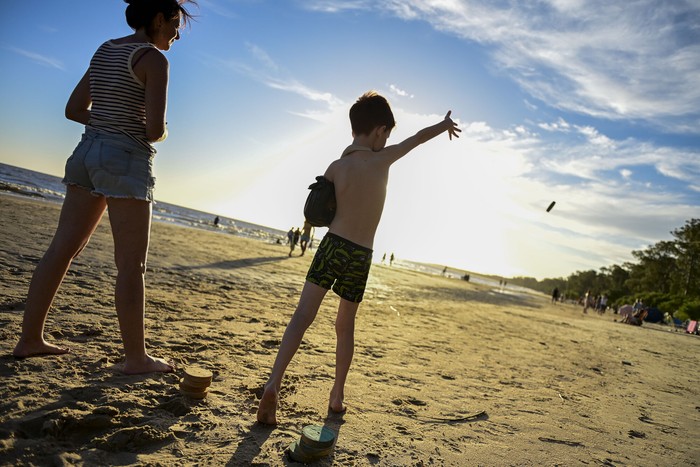 Balneario Santa Ana, el 1° de enero, en Colonia. · Foto: Ignacio Dotti