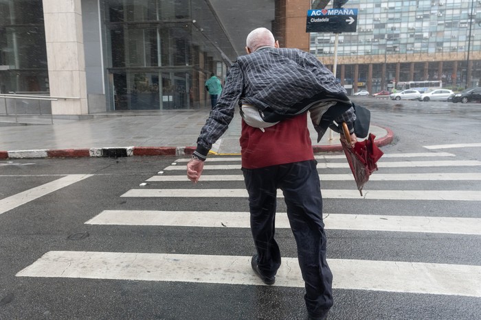Centro de Montevideo, el sábado 10 de enero. · Foto: Martín Hernández Müller