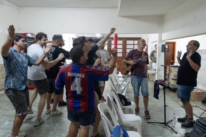 Ensayo de La Nueva Milonga, el 14 de enero, en el club Industria. · Foto: Martin Hernández Müller