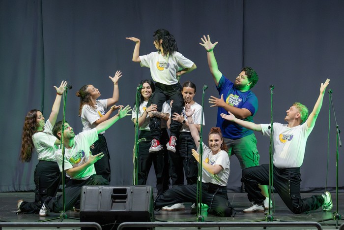 Humoristas Social Club, el 16 de enero, en el Anfiteatro Canario Luna. · Foto: Martin Hernández Müller