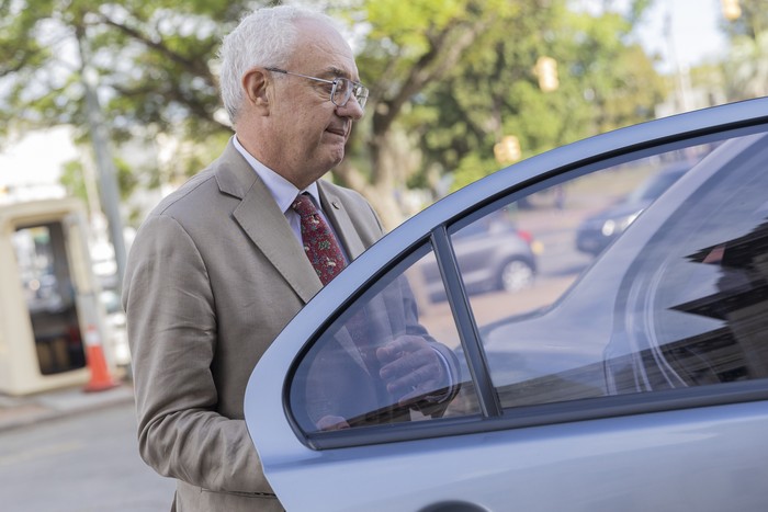 Mario Lubetkin, en el Parlamento, el 27 de enero. · Foto: Rodrigo Viera Amaral