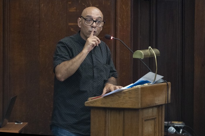 Marcelo Abdala, el 29 de enero, en el paraninfo de la Udelar. · Foto: Alessandro Maradei