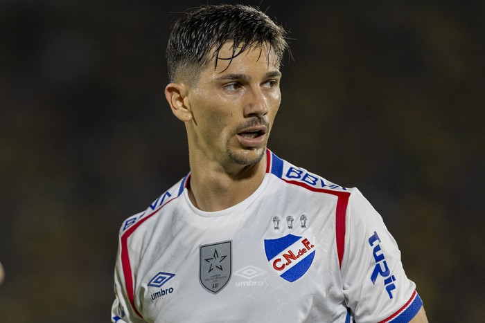 Maximiliano Silvera, de Nacional, el 1° de febrero, en el estadio Centenario. · Foto: Rodrigo Viera Amaral