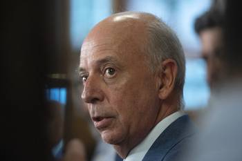 Javier García, el 2 de febrero, en el Parlamento. · Foto: Alessandro Maradei