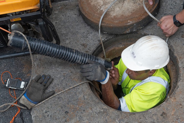 Operativo policial, el 3 de febrero de 2026, en el barrio Ciudad Vieja. Foto: Martin Hernández Müller