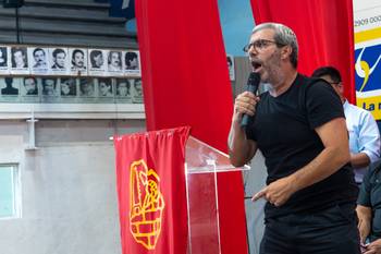 Javier Díaz, en el cierre del XIX Congreso del Sunca, en el Club Cordón. · Foto: Martin Hernández Müller