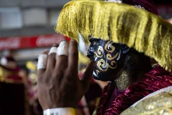 Lonjas de San Marcos en el Desfile de Llamadas 2026. · Foto: Mara Quintero