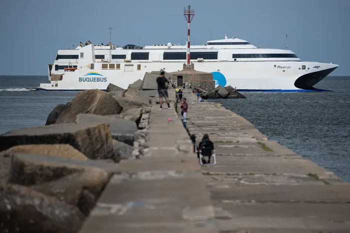 Escollera Sarandi, el 9 de febrero. · Foto: Gianni Schiaffarino
