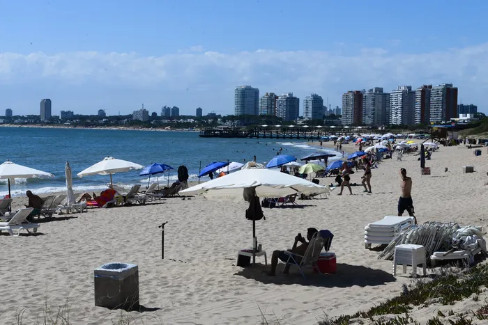 Playa Mansa de Punta del Este. Foto: Natalia Ayala (archivo, febrero de 2026)