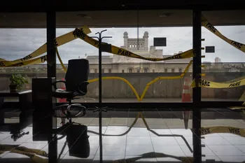 Edificio anexo del Palacio Legislativo, el 12 de febrero. · Foto: Gianni Schiaffarino