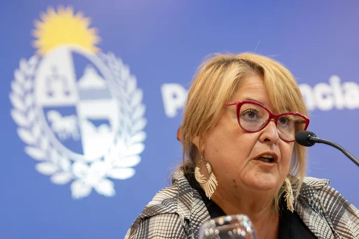 Sandra Lazo durante una conferencia de prensa anunciando la rescisión del contrato comercial con la empresa española Cardama (archivo, febrero de 2026). · Foto: Martin Hernández Müller