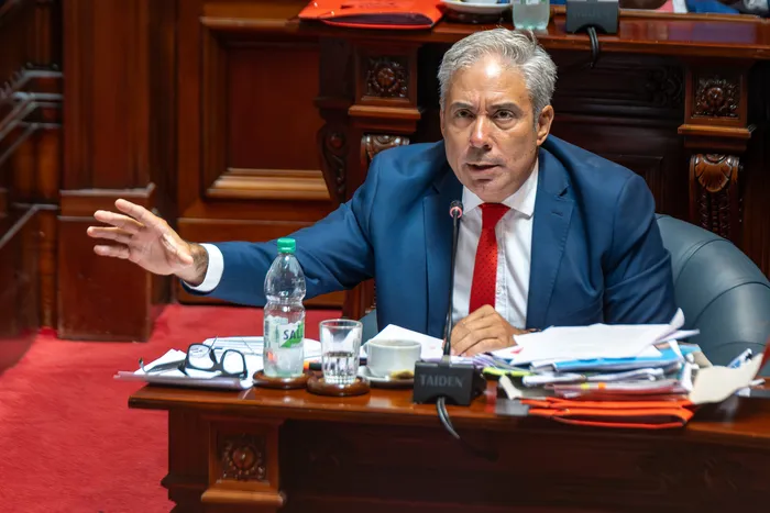 Robert Silva, el 18 de febrero, en el Senado. · Foto: Martin Hernández Müller