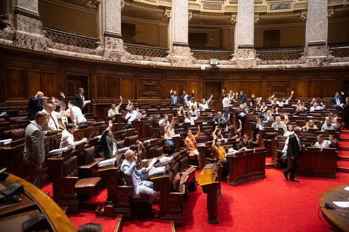 Cámara de Diputados, el 23 de febrero. · Foto: Gianni Schiaffarino