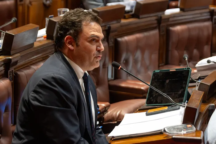 Juan Martín Jorge, el 23 de febrero, en la Cámara de Diputados. · Foto: Martin Hernández Müller