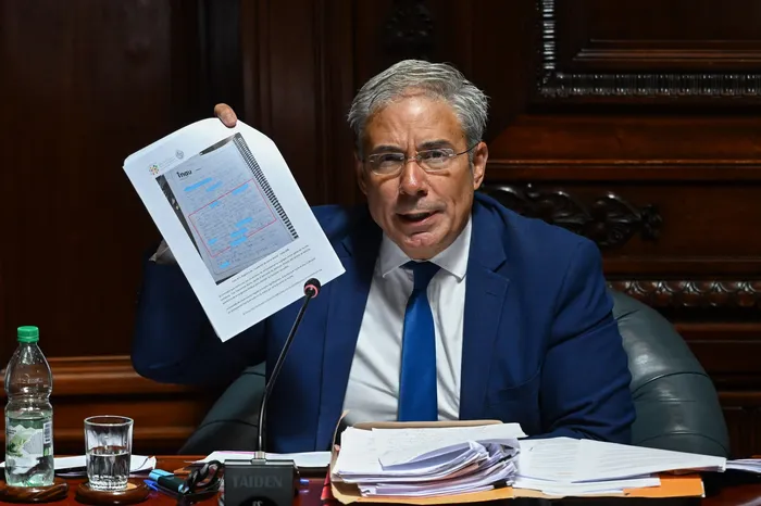 Robert Silva, en el senado, el 26 de febrero. · Foto: Guillermo Legaria