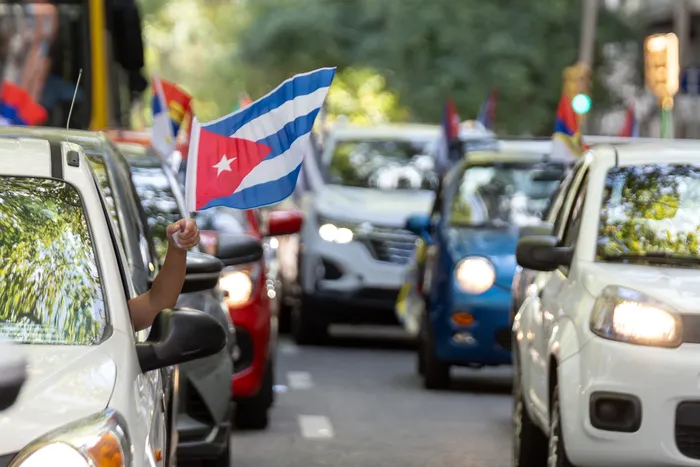 Movilización en apoyo el pueblo cubano (archivo, enero de 2026). · Foto: Martin Hernández Müller