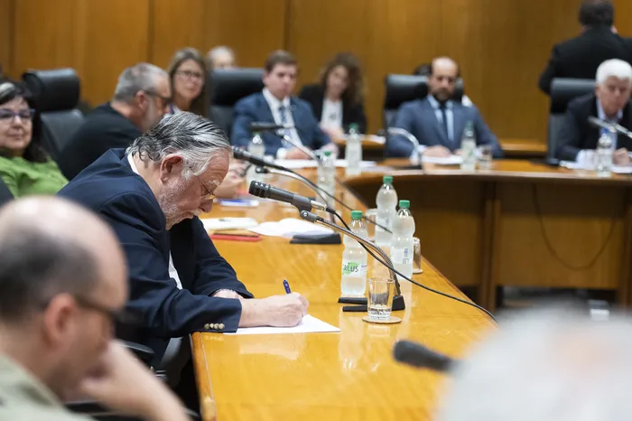José Bayardi, el 2 de marzo, en el Parlamento. · Foto: Alessandro Maradei