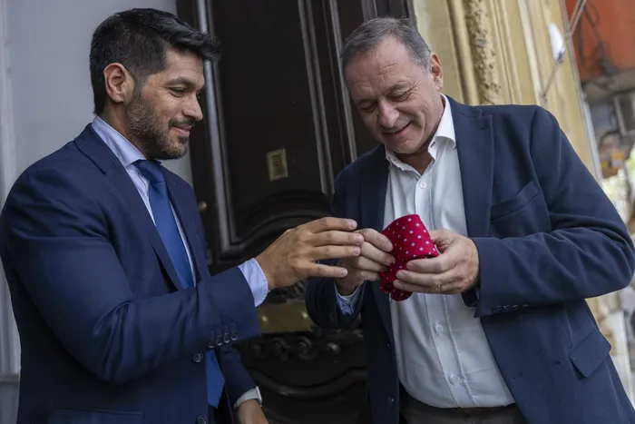 Andrés Ojeda y Álvaro Delgado. Foto: Rodrigo Viera Amaral (archivo, marzo de 2026)