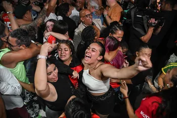 Yambo Kenia, durante la noche de los fallos (archivo, marzo de 2026). · Foto: Guillermo Legaria