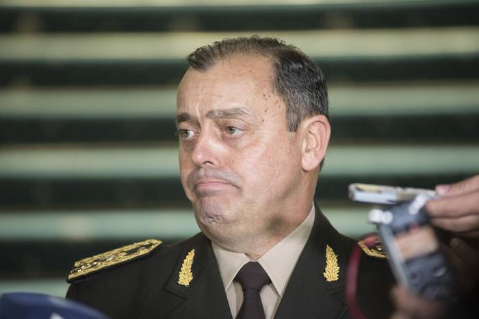 El excomandante en jefe del Ejército Claudio Feola (archivo, abril de 2019). · Foto: Ricardo Antúnez