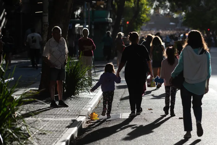Movilización por el día Internacional de la Mujer, por av 18 de julio, el 8 de marzo de 2025 · Foto: Mara Quintero
