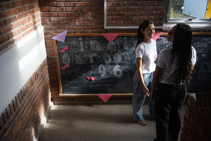 Instituto de Formación Docente de la Costa, el 9 de marzo. · Foto: Gianni Schiaffarino