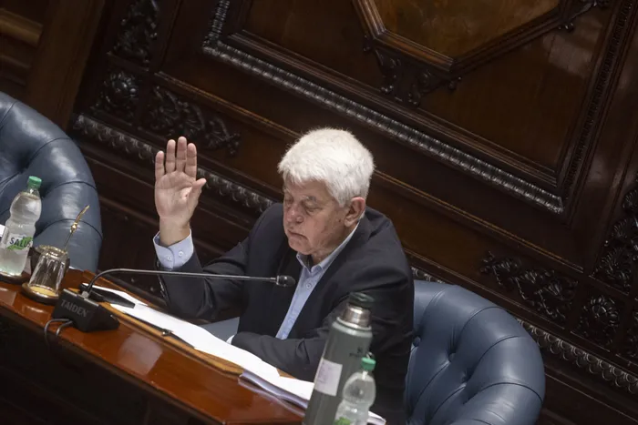 Eduardo Brenta en el Senado. Foto: Ernesto Ryan (archivo, marzo de 2023)